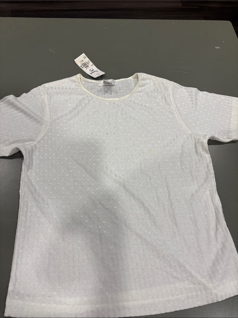 Jenny Bird White Eyelet Crop Top